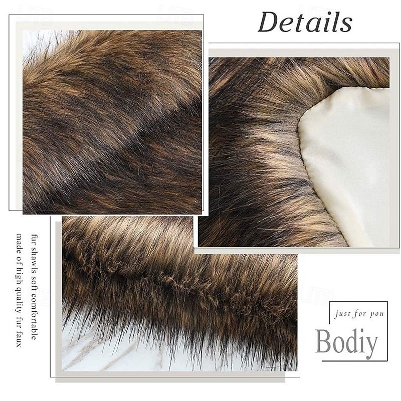 Elegant Dames Roaring jaren '20 Sjaal van imitatiebont The Great Gatsby Charleston Kostuum Dames Valentijnsdag Maskerade Dagelijks Feest Bruiloft Volwassenen Sjaal Winter 2026 - $59.99 –P4