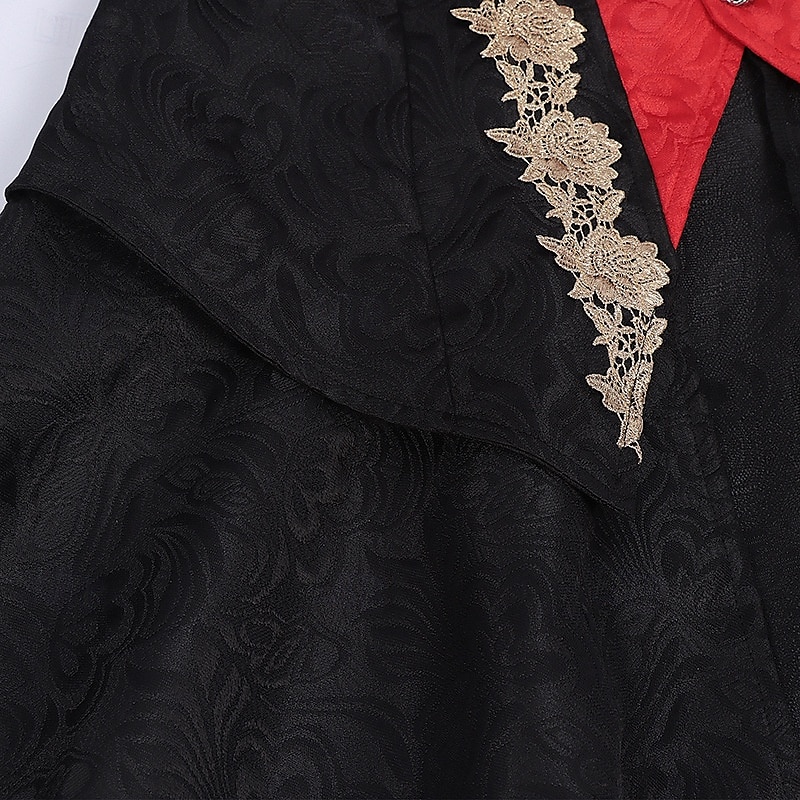 Punk & Gothic Medieval Renaissance Coat Jacket Tailcoat Prince Gentleman Women's Royal Steampunk Halloween Masquerade Event / Party Masquerade Adults' Coat 2025 - $55.99 –P5