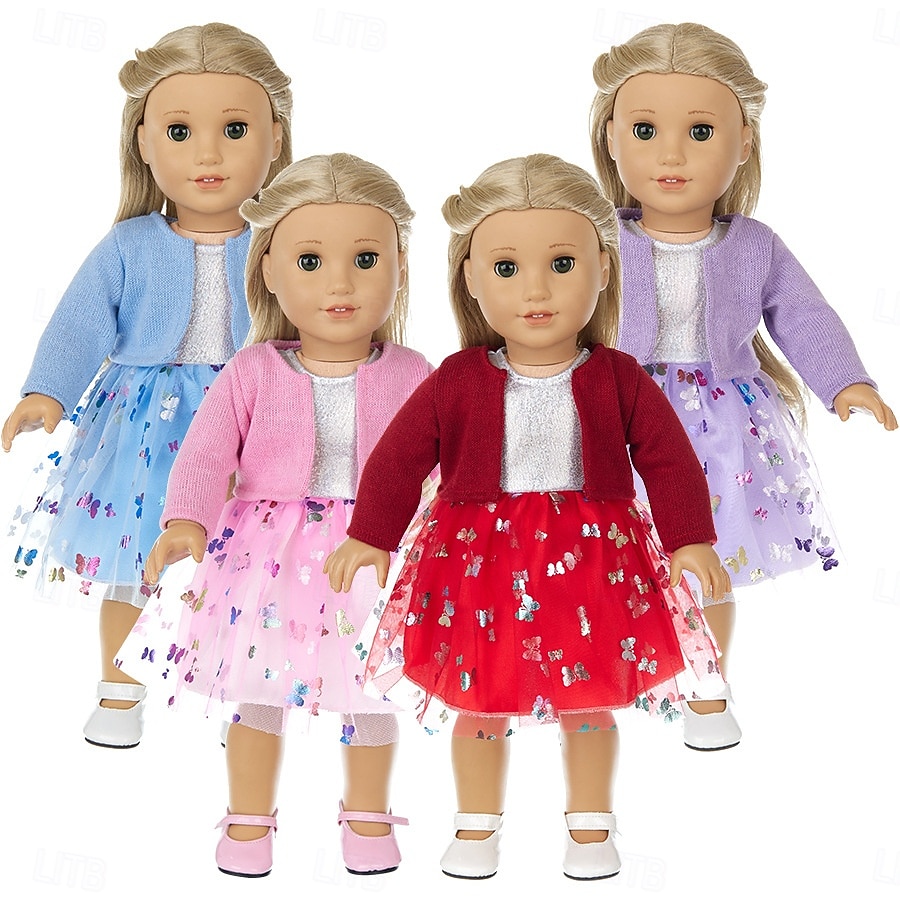 2 pcs American Doll Clothes Gift for 18 inch Doll Clothes and Accessories Including Coat and Dress(WITHOUT DOLL) Christmas Gift 2026 - $18.99 –P1
