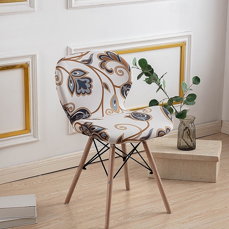 Funda elástica para silla de comedor, funda duradera y flexible, perfecta para proteger y renovar sus sillas, agrega estilo y comodidad a la decoración de su sala de estar, comedor o oficina. 2025 - $12.49 –P26