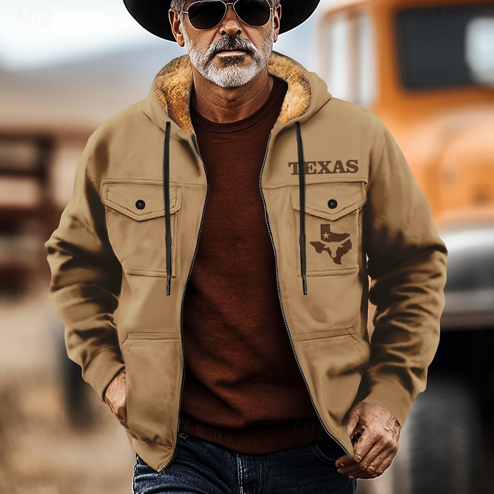 Homme Cowboy Toison Sweats à Capuche Sweat à capuche Sweat à capuche Capuche Mode 3D effet Vacances Vêtement de rue Noir Bleu Zippé Poche Automne Hiver Designer de 2025 ? $40.99 –P2