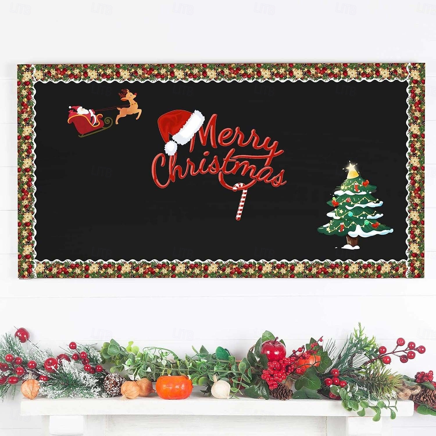 1 rolă de autocolante decorative de Crăciun - autocolante adezive de sărbători pentru proiecte de bricolaj și decorațiuni festive 2025 - $4.49 –P7