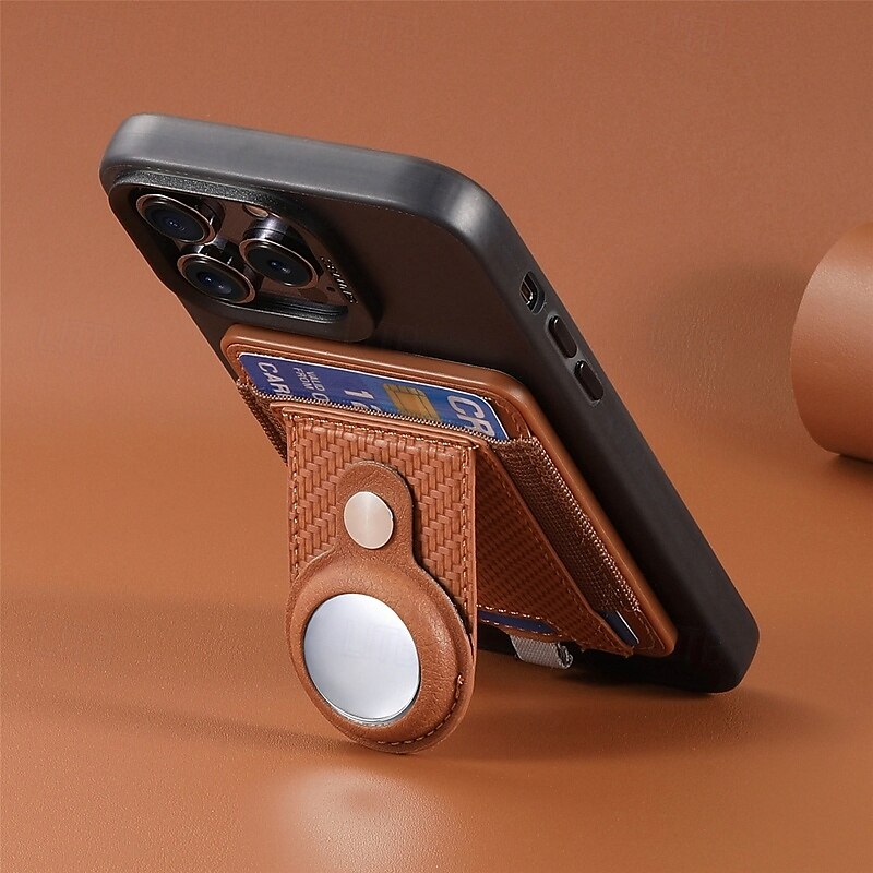 telefono Custodia Per iPhone 16 Pro Max Plus iPhone 15 Pro Max Plus Universali Custodia ad adsorbimento magnetico Con supporto A calamita Supporto a molla TPU pelle sintetica del 2025 a $21.99 –P6