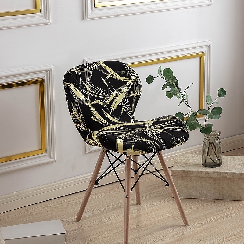Funda elástica para silla de comedor, funda duradera y flexible, perfecta para proteger y renovar sus sillas, agrega estilo y comodidad a la decoración de su sala de estar, comedor o oficina. 2025 - $12.49 –P7
