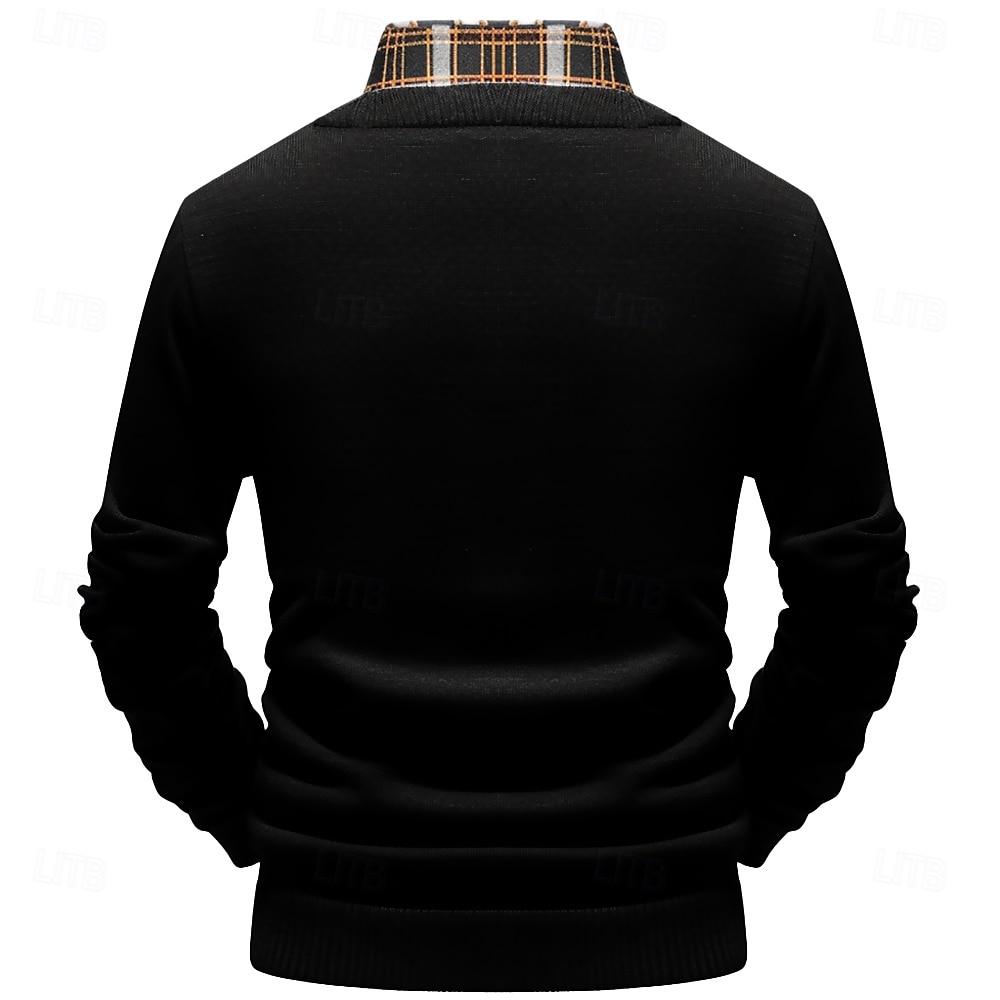 Weihnachten Herren Käfer Pullover V Ausschnitt Brautkleider schlicht Outdoor Täglich Pullover für Silvester Bestickt Gestrickt Warm Langarm Herbst Winter Wein Schwarz Weiß 2025 - $37.99 –P6
