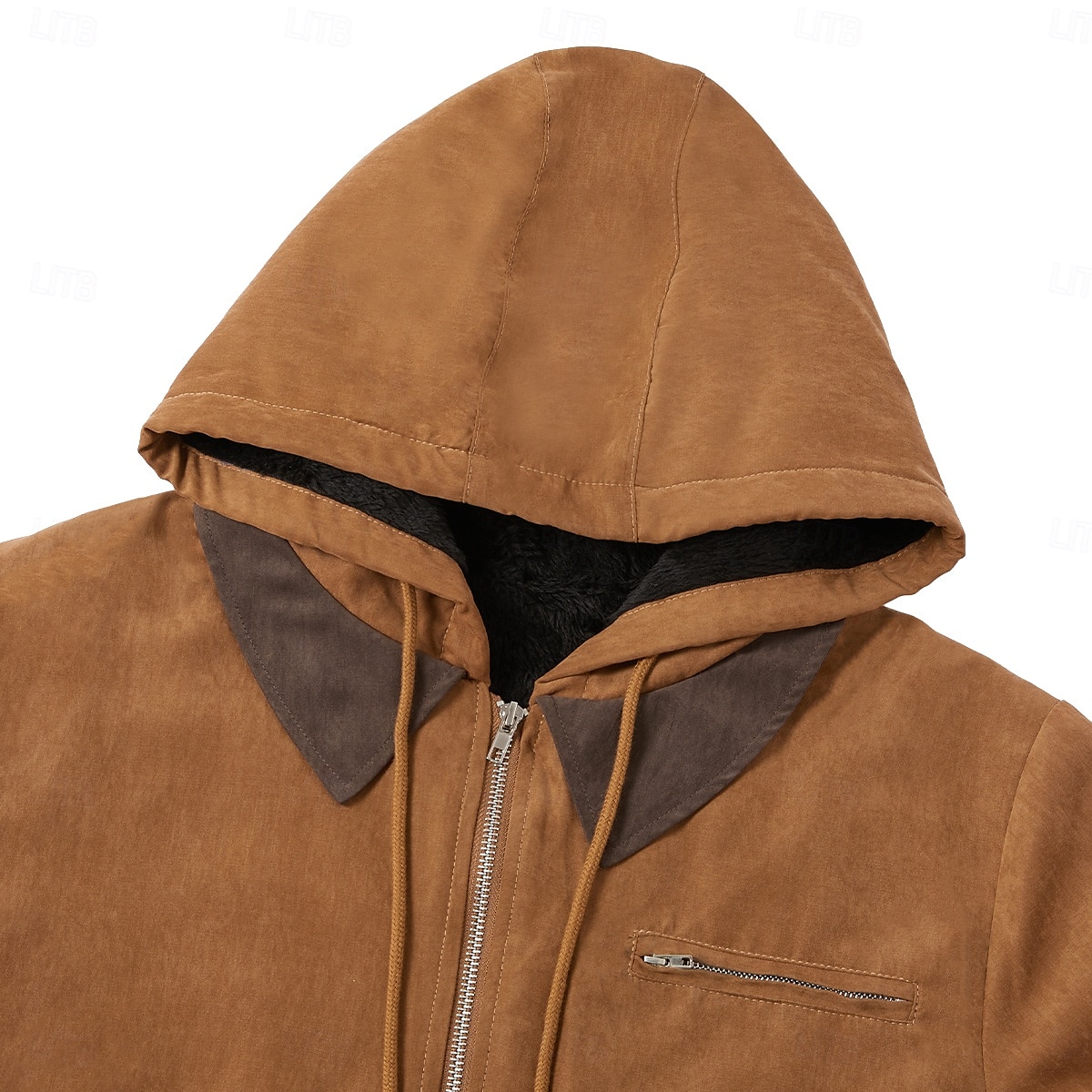Męskie Bluza z Kapturem Rozpinana bluza z kapturem Szerpa Linend Zieleń wojskowa Niebieski Brązowy Szary Kaptur Równina Kieszeń Sport i turystyka Codzienny Święto Zabytkowe Moda miejska Codzienny 2025 - €51.99 –P3