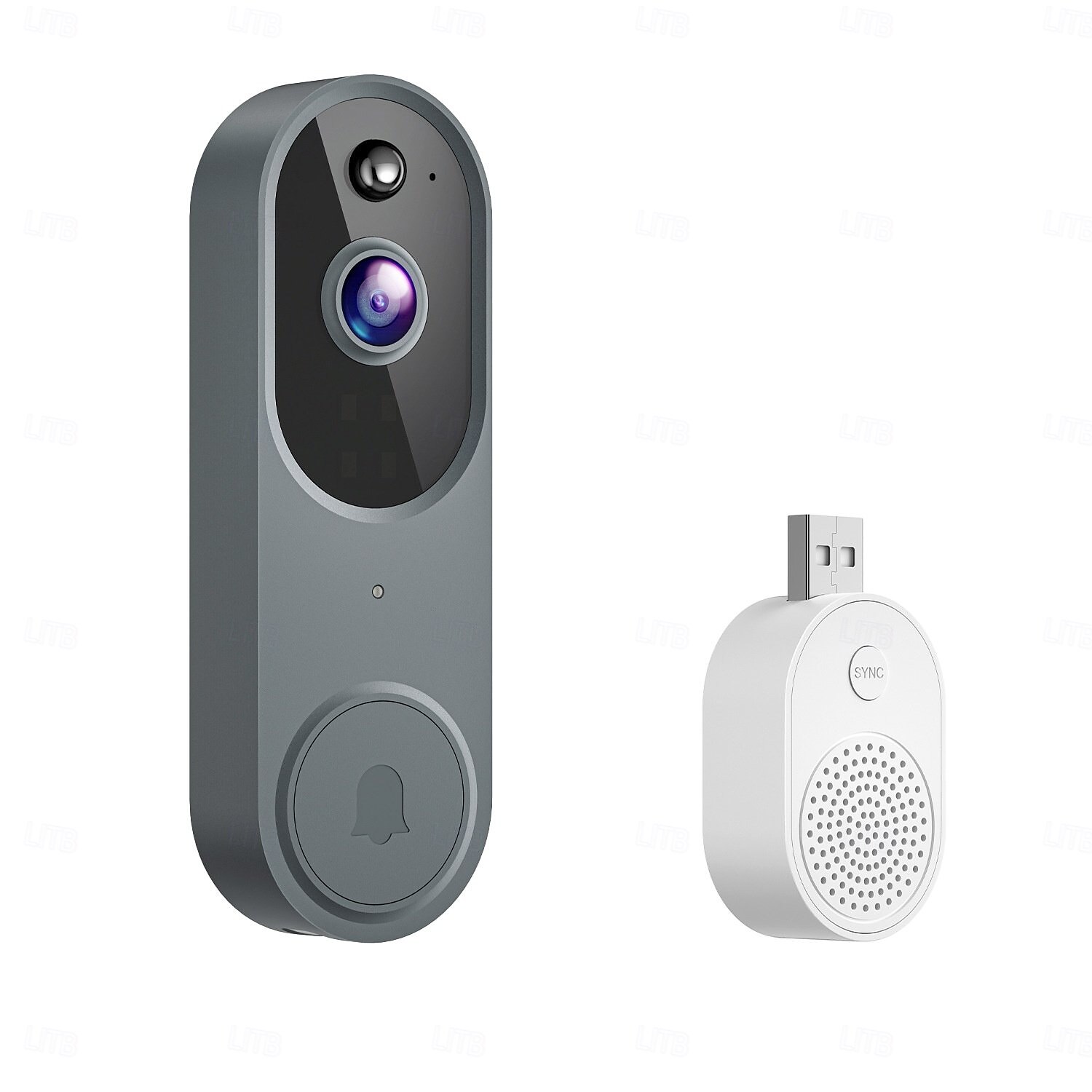 1080p video sonerie cameră inteligentă IA detecție umană vizualizare live inclusă sonerie 2,4 g wifi audio bidirecțional 2025 - $67.99 –P9