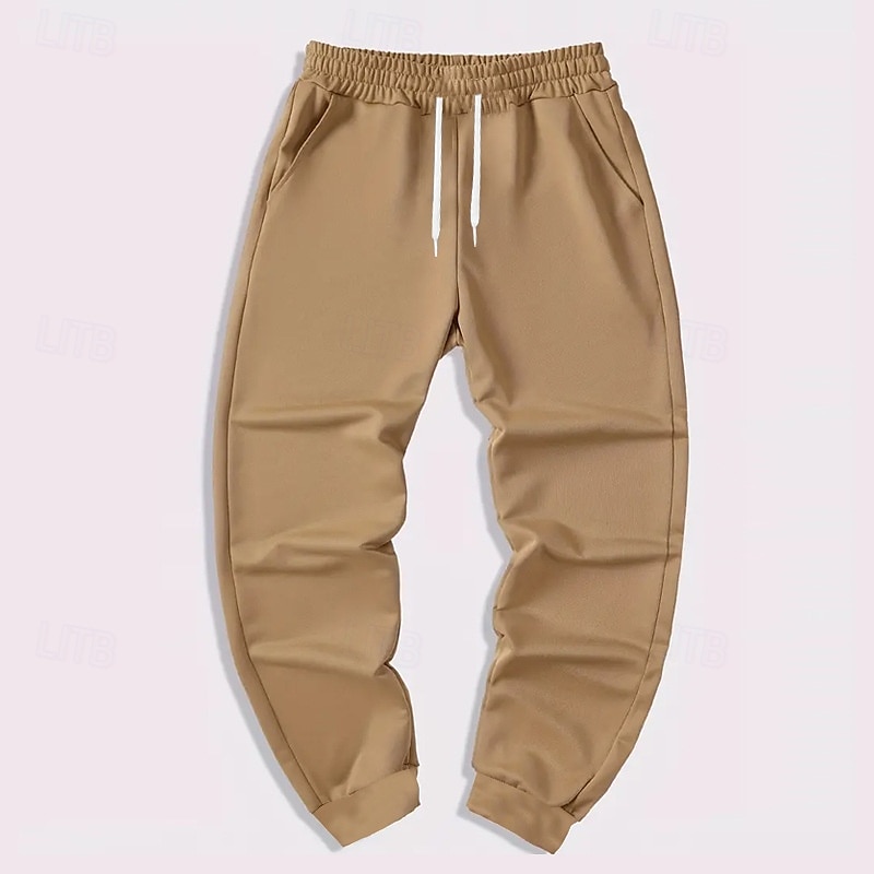 Per uomo Pantaloni sportivi Pantaloni della tuta Pareggiatore Pantaloni Tasche A cordoncino Vita elastica Liscio Comfort Sportivo Giornaliero Di tendenza Informale Nero Rosso Media elasticità del 2025 a $13.99 –P4