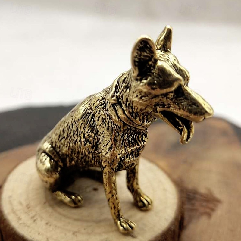 Lucky Copper Dog, Wealth Dog Ornaments, Help Transport Wealth Dog Copperware Chinese Classic Desktop Ornaments Tea Pet Copperware, Cute Aesthetic Things, Strange Things, Micro Desktop Decoration 2025 - $6.49 –P3