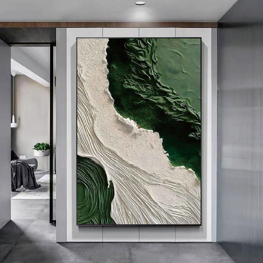 wabi sabi nástěnné umění olejomalba velké ručně vyráběné minimalistické texturované plátno nástěnné umění sada 2 neutrální abstraktní geometrická malba současné béžové umělecké dílo malba pro moderní 2025 - $125.99 –P1