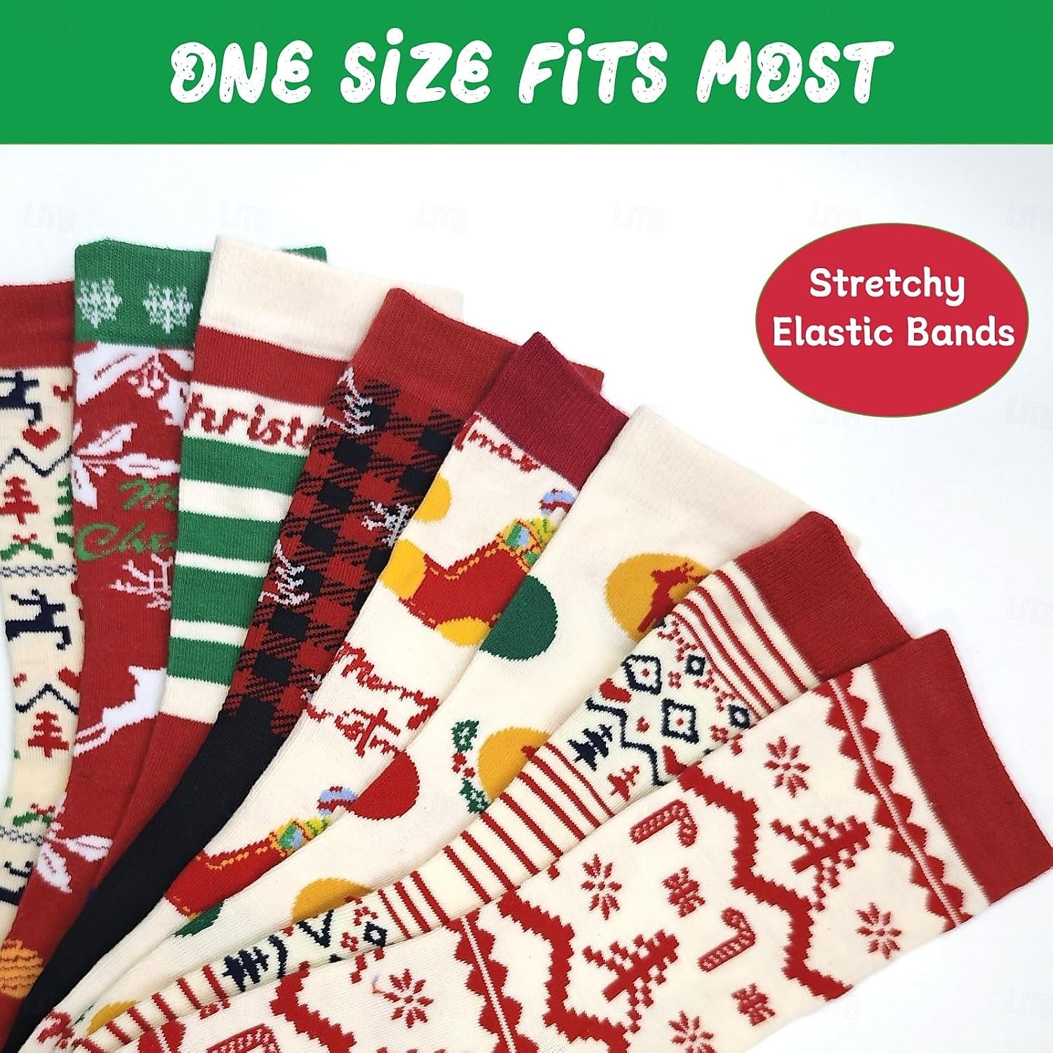 12 zile de șosete de Crăciun calendar de advent 2024 numărătoare inversă de sărbători festive cu 12 perechi de șosete distractive și colorate cu tematică de Crăciun cadou elefant alb pentru bărbați 2025 - $39.99 –P5