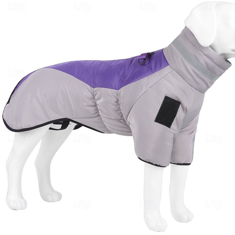 Hund Kappor Jakke Puffer Jack Vinter Reflekterande Vattentät Varm Utomhus Inomhus Hemma kläder Stor 2025 - $21.99 –P2