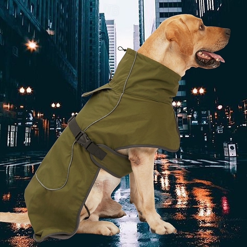 Hund Kappor Jakke Dunjackor Mode Vinter Reflekterande Vattentät Varm Mode Bekväm Utomhus Vardag Hemma kläder Hundkläder for Medium Stor 2025 - $27.99 –P11