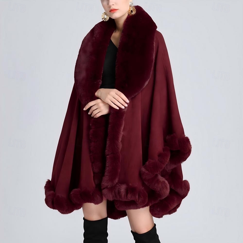 Châles en Fourrure Synthétique Élégant Mignon Femmes Manches Longues Fourrure de Lapin Châles de Mariage Avec Couleur Pure Pour Printemps Formelle de 2025 ? CAD $115.99 –P6