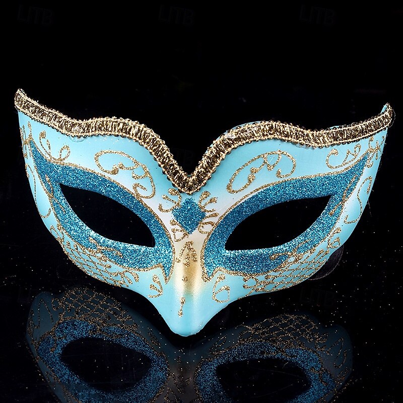 Arlequina Máscara de carnaval Máscara veneciana Colombina Adulto Mujer Media cara Fiesta Mascarada Carnaval de Venecia Víspera de Todos los Santos Carnaval Mardi Gras Disfraz de carnaval fácil 2025 - $18.49 –P4