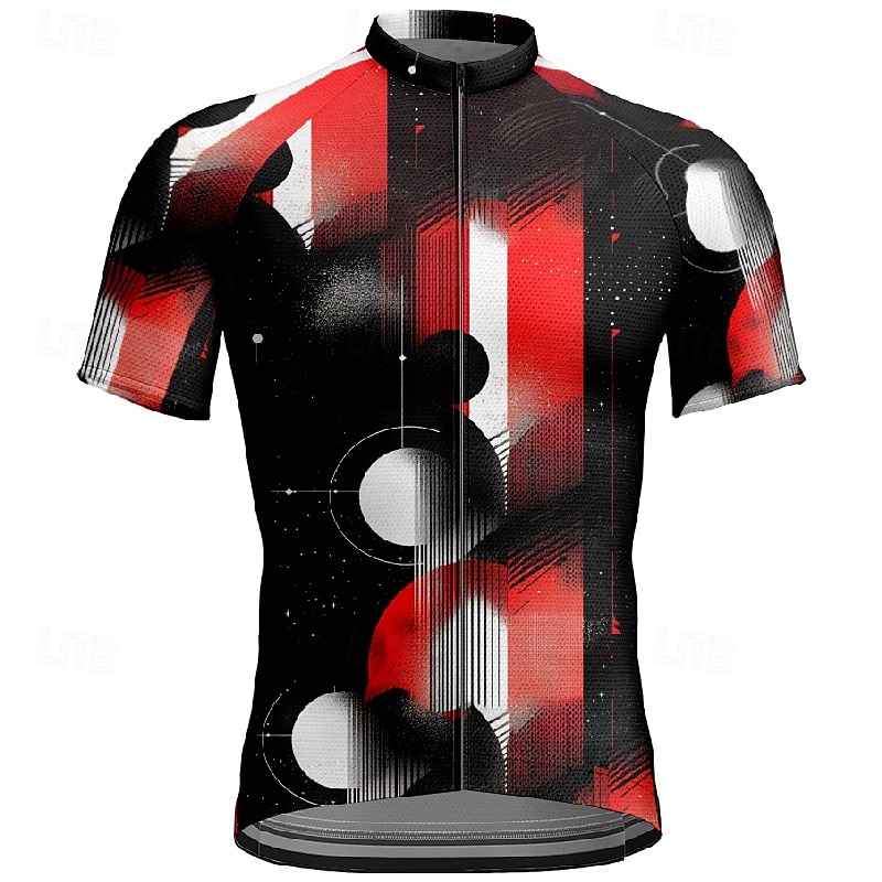 Homme Maillot Velo Cyclisme Manche Courte Cyclisme Tee-shirt Maillot avec 3 poches arrière VTT Vélo tout terrain Respirable Séchage rapide Conception anatomique Mèche Rouge vin Rouge Bleu Bloc de de 2025 ? $28.99 –P9