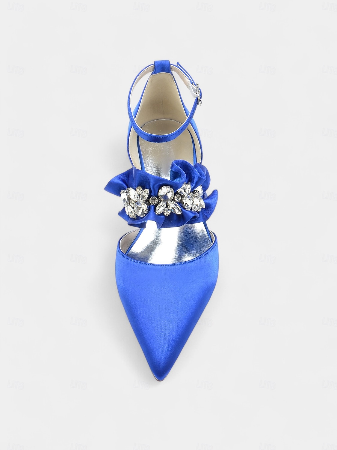ballerine da donna in raso nero con punta affilata e decorazioni floreali in strass – scarpe eleganti per matrimoni ed eventi formali del 2025 a $64.99 –P8