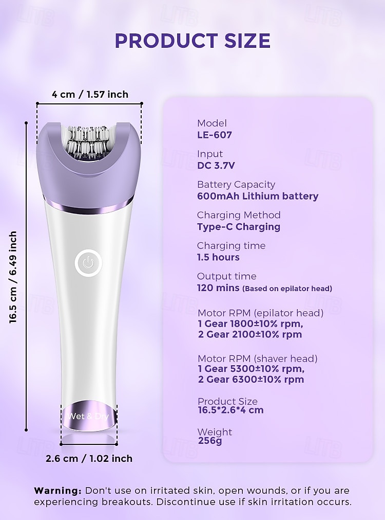 4-in-1 ipx7 vedenpitävä sähköinen karvanpoistoaine epilaattori parranajokone bikinitrimmeri yksityiskohta parranajokone 2025 - $51.99 -P9