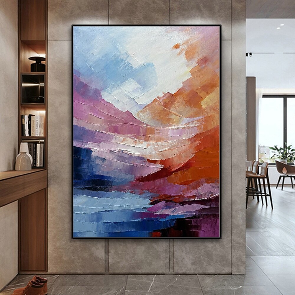 Mintura Handmade Abstract Landscape Oil Paintings On Canvas Modern Wall ...