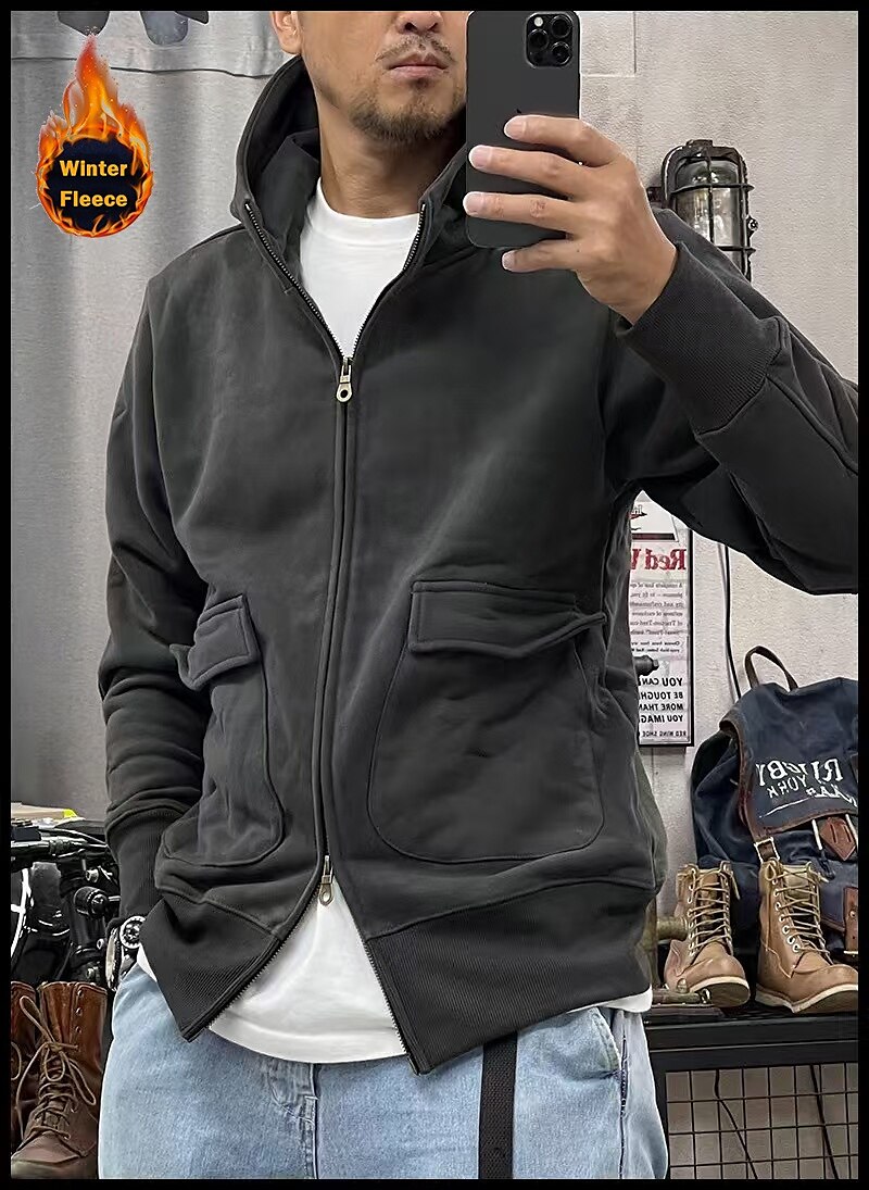 Per uomo Felpa con cappuccio Felpa con cappuccio tattica Nero Blu Cachi Grigio scuro Con cappuccio Liscio Sportivo Sport Abbigliamento di strada non-stampa Originale Essenziale Informale Inverno del 2025 a $36.99 –P3