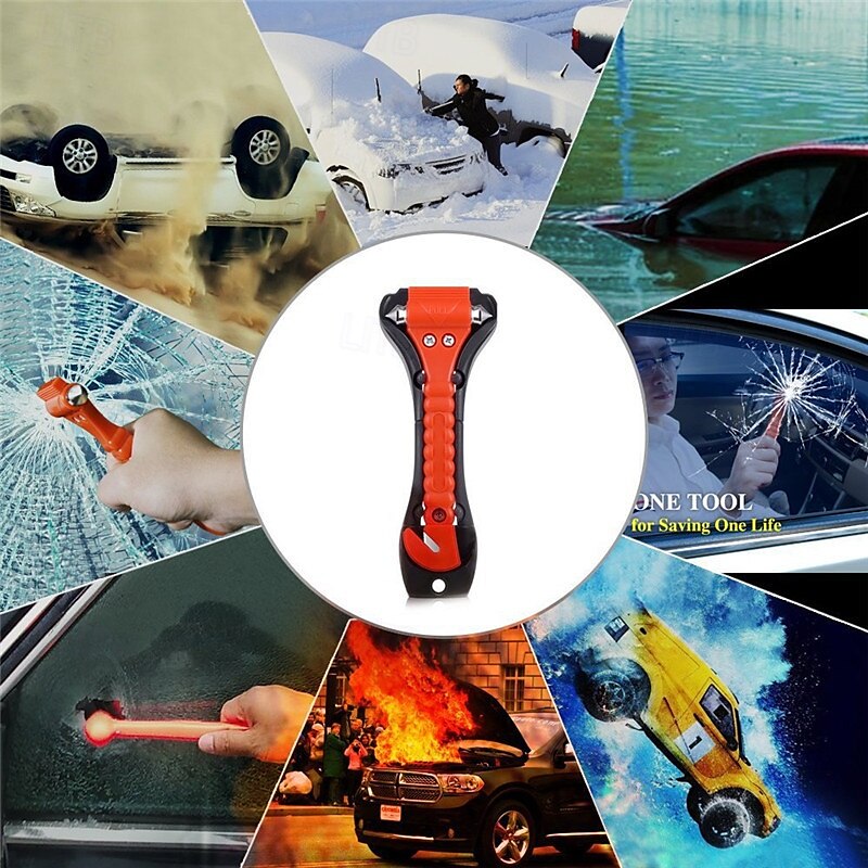 Car Safety Hammer 2 Pack Car Window Glass Breaker and Seatbelt Cutter 2-in-1 Car Emergency Rescue Hammer Auto Emergency Life Rescue Escape Tool 2025 - $21.99 –P1