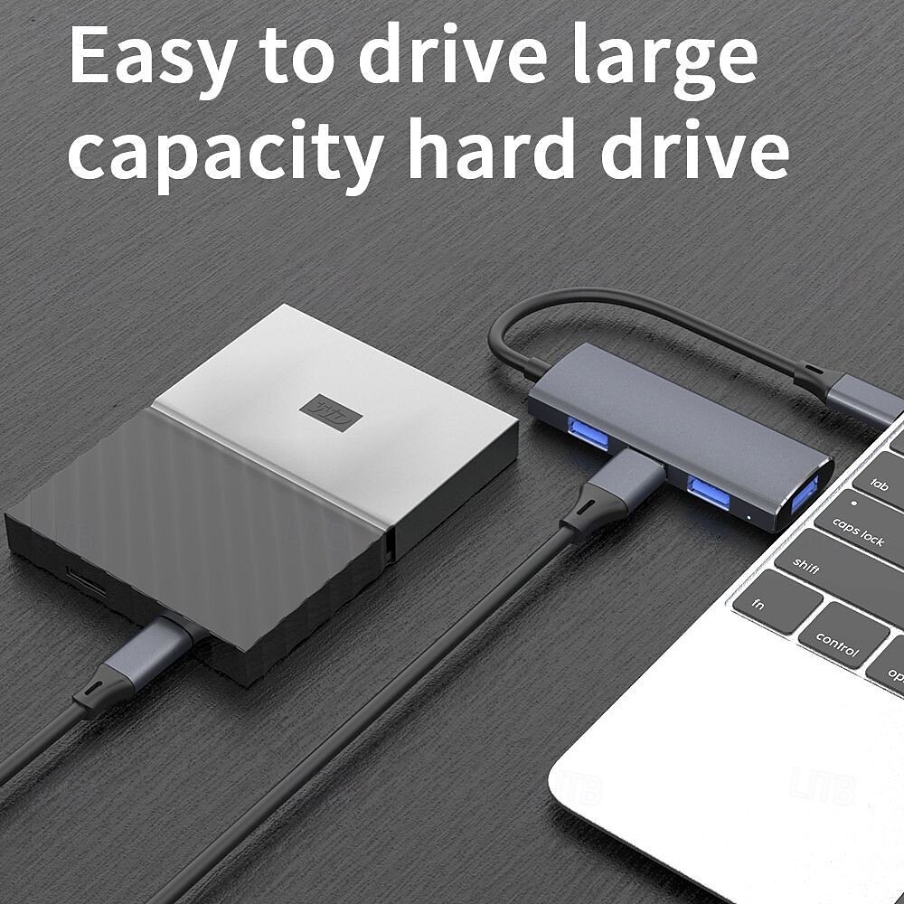 3.0 Aluminum Alloy Hub Three-port 2.0 USB High-speed Download Splitter 2025 - $19.99 –P5