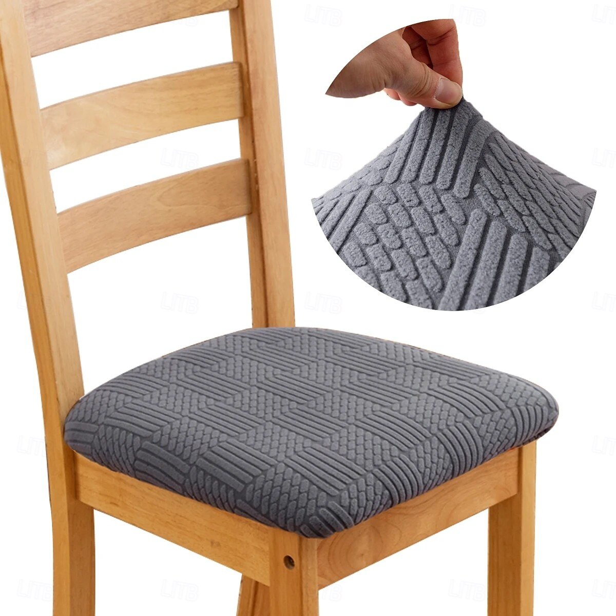 Stretch Jacquard Dining Chair Seat Covers Removable and Washable Elastic Slipcovers Perfect for Protecting Upholstered Dining Chair Cushions Adds Comfort and Style to Your Dining Room Decor 2025 - $10.99 –P2