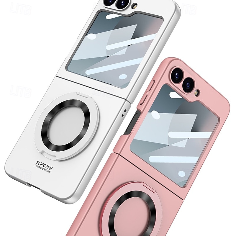 2025年 電話 ケース 用途 サムスンのギャラクシー Zフリップ7 Z Flip 4 バックカバー スタンド付き 耐衝撃 レトロ風 強化ガラス PC コレクション – $26.99 –P5