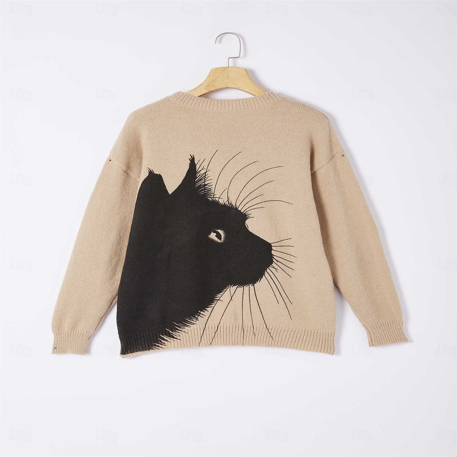 Femme Pull Chandail du quotidien Graphic Col Ras du Cou Imprimer manche longue Hauts réguliers Tricoter Formel Fin de semaine Rose Claire Violet Automne Hiver de 2025 ? $12.99 –P2