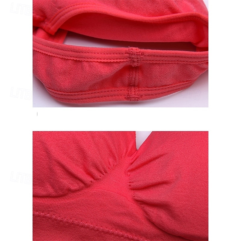 Per donna Reggiseno Intimo / Maglia Intima Top reggiseno Comodo Traspirante Resistente agli urti Imbottitura rimovibile Senza ferretto Semplice Sport Abbigliamento sportivo Rosa chiaro Blu chiaro del 2025 a $10.49 –P13