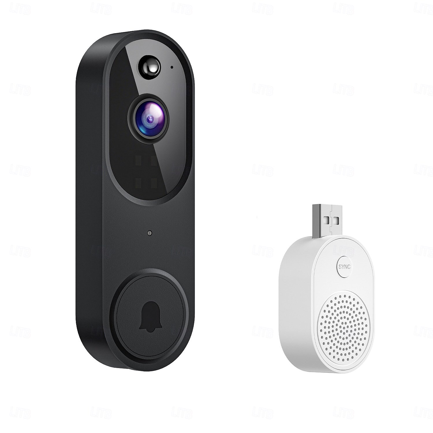 1080p video sonerie cameră inteligentă IA detecție umană vizualizare live inclusă sonerie 2,4 g wifi audio bidirecțional 2025 - $67.99 –P8