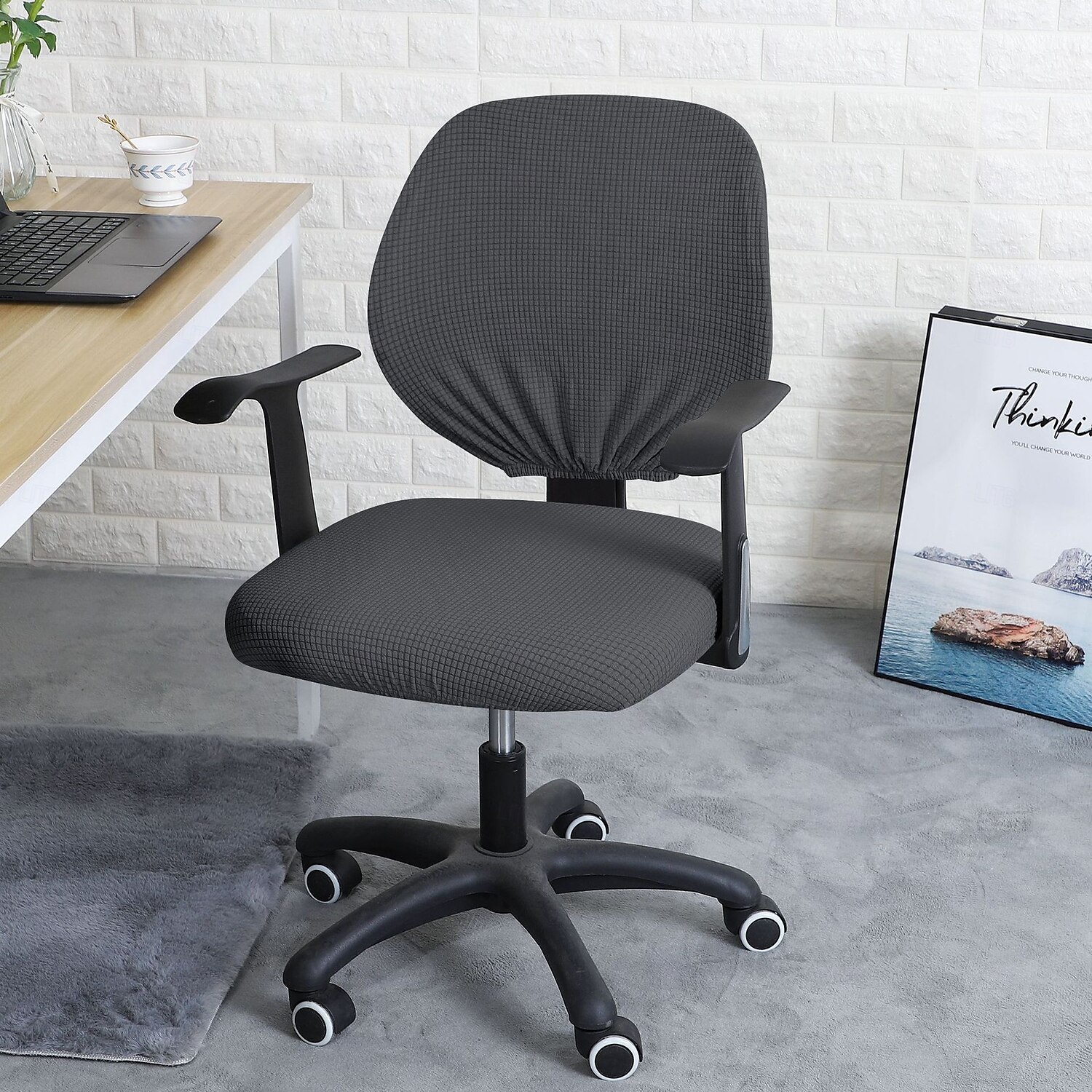 fodera per sedia da ufficio fodera elastica e resistente perfetta per proteggere e rinfrescare la tua sedia da ufficio aggiunge comfort e stile all'arredamento del tuo spazio di lavoro del 2025 a $12.49 –P8
