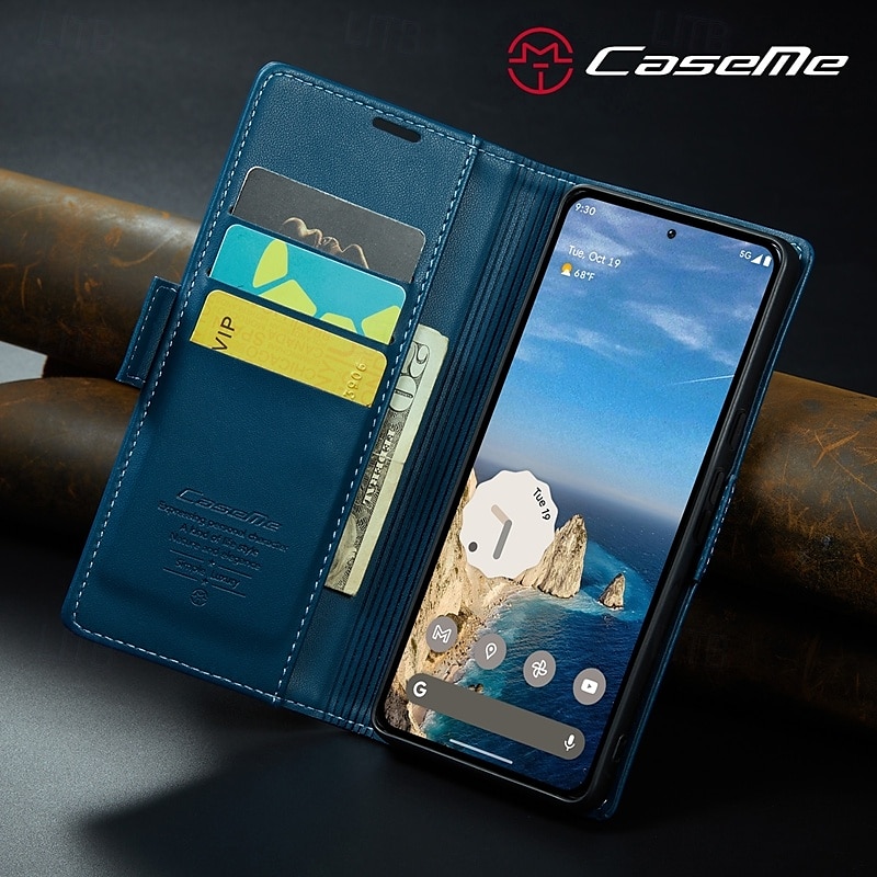 телефон Кейс для Назначение Google Пиксель 9 Про Pixel 9 ProXL Pixel 8 Pro Pixel 8 Пиксель 9 Откидная крышка со стендом Магнитный Разъем для карты Ретро ТПУ Кожа PU 2025 - $17.99 –P3