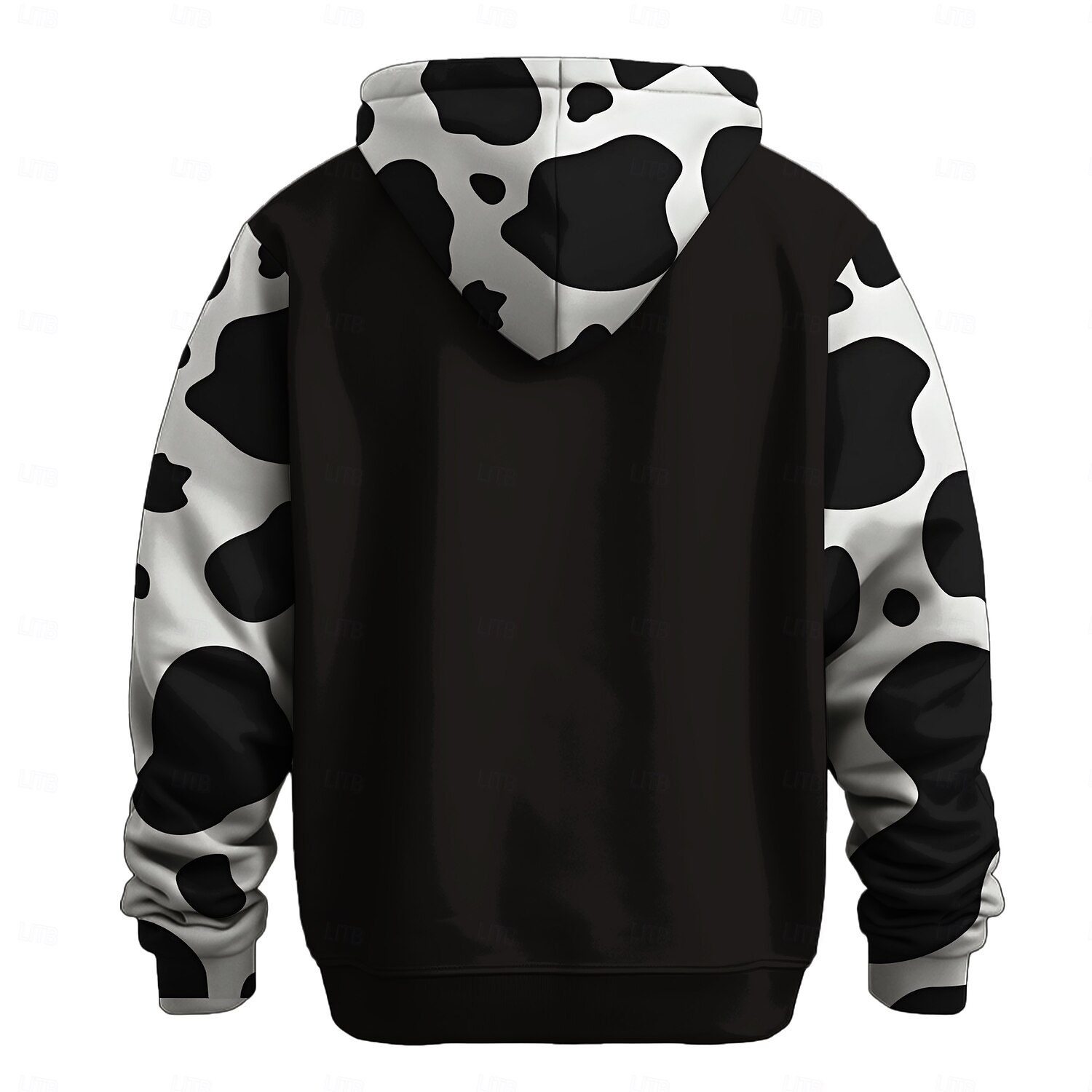 Hombre Vacas lecheras Sudaderas Sudadera Abrigos Sudadera con capucha Cuello Barco Moda Impresión 3D Fiesta Festivos Negro Correa Otoño Invierno Diseñador 2025 - $29.99 –P2