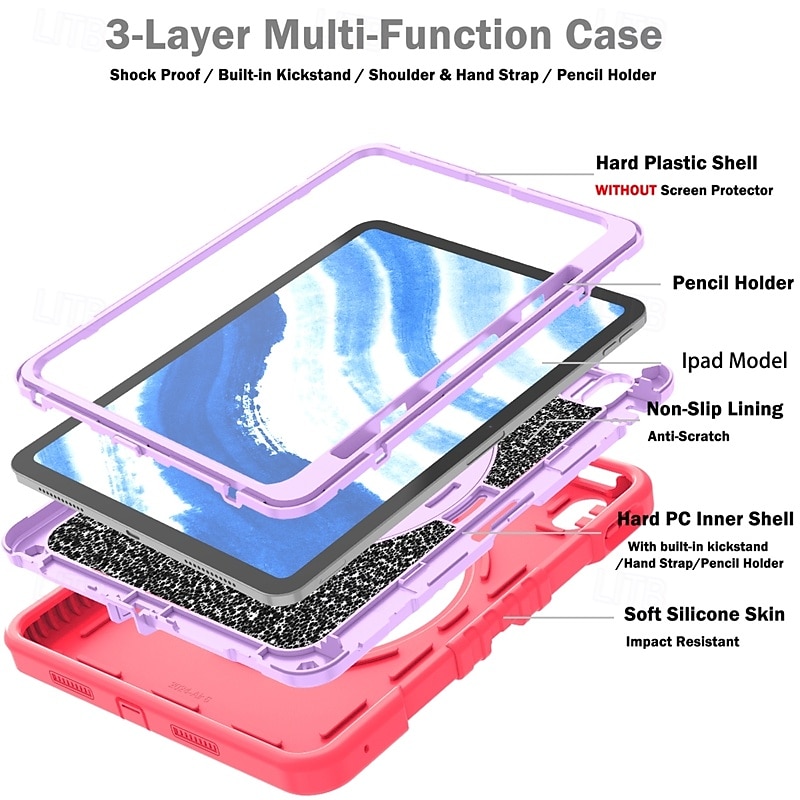 Tablet Case Cover For Apple iPad Air 11"(2024) iPad Pro 11"(2024) iPad 10th 10.9'' iPad Air 5th 4th 10.9" ipad 9th 8th 7th Generation 10.2 inch iPad Pro 4th 11'' iPad Pro 3rd 11'' iPad Pro 2nd 11 2025 - $28.99 –P9