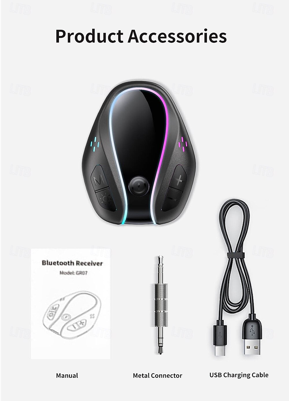 Car Bluetooth 5.0 Receiver for Car Noise Cancelling Bluetooth AUX Adapter Bluetooth Music Receiver for Home Stereo/Wired Headphones/Handsfree Calling 16 Hours Battery Life-BlackSilver 2025 - $31.99 –P16