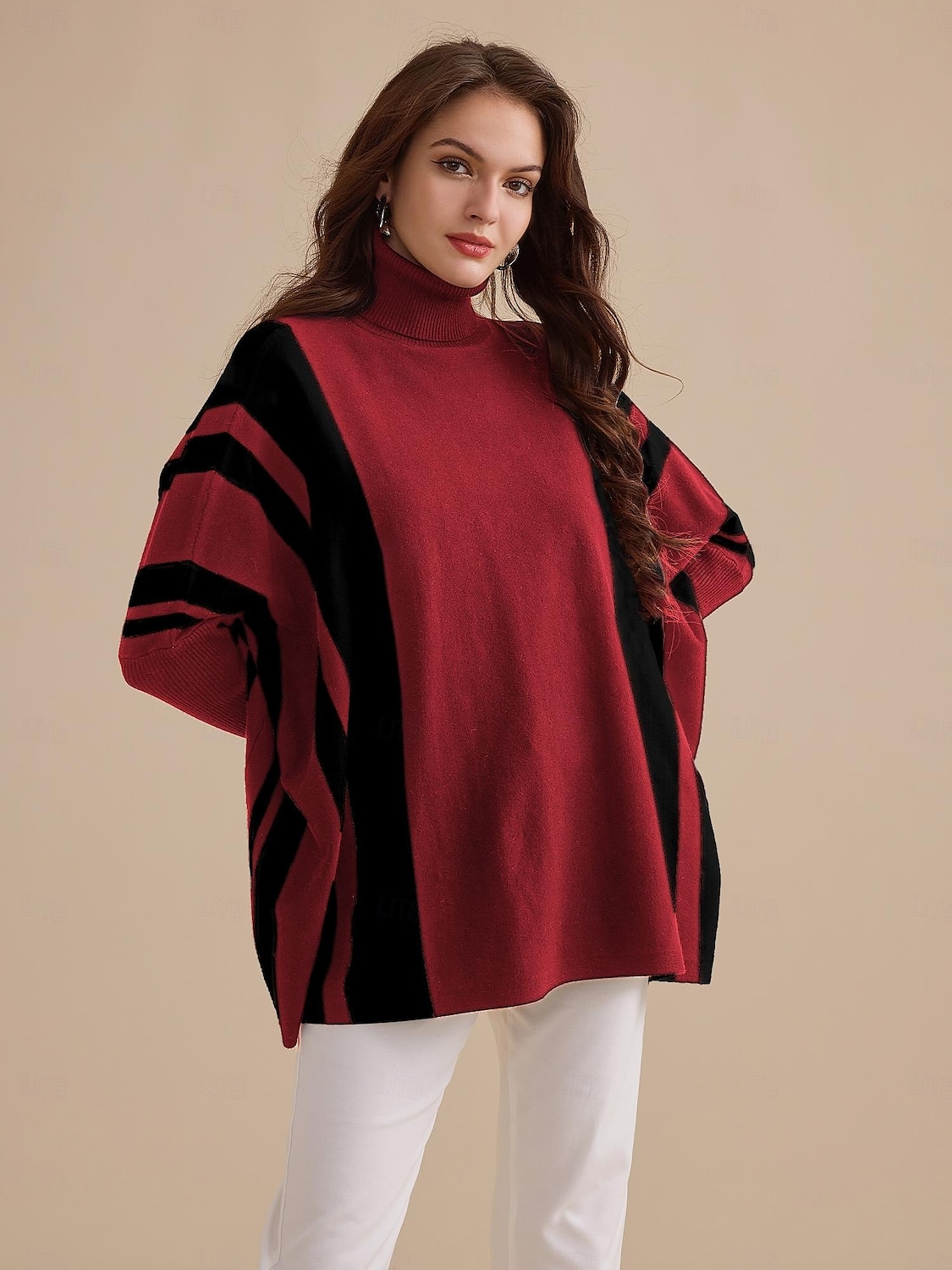 pull à col roulé en maille côtelée d'acrylique et de polyester de 2025 ? $44.99 –P2