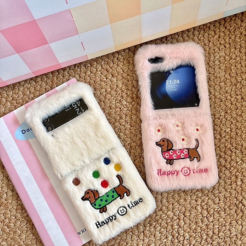telefone Capinha Para Z Flip 7 Z Virar 6 Z Flip 5 Z Flip 4 Z Flip 3 Capa traseira Antichoque Retro Felpudo de 2025 por $18.99 –P1
