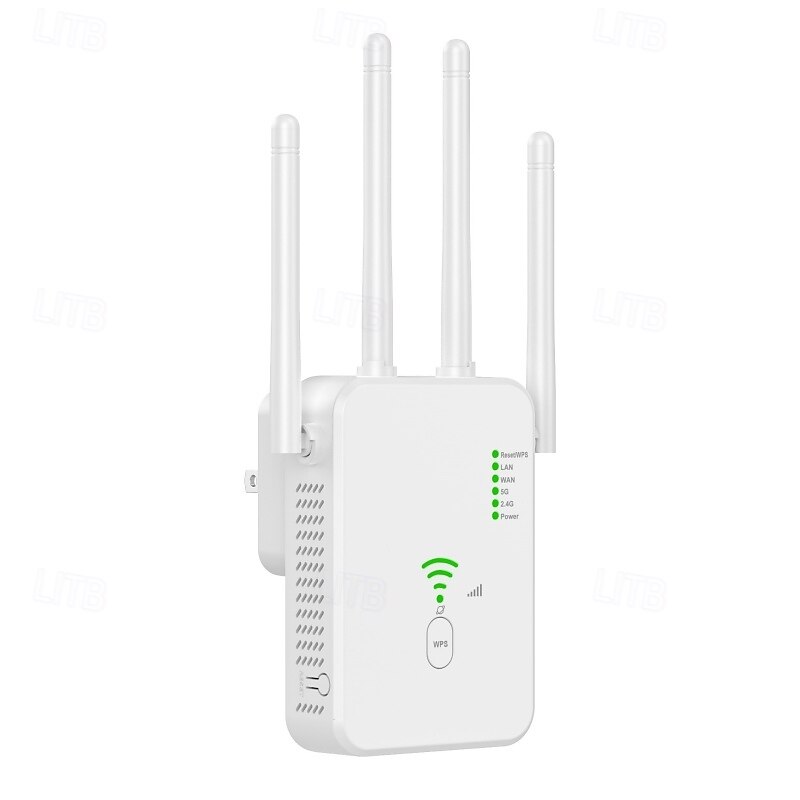 1200M WiFi Repeater Universal Wireless Coverage Extender Compatible AP Mode WiFi Repeater Wall Plug Plug and Play Type 2025 - $39.99 –P9