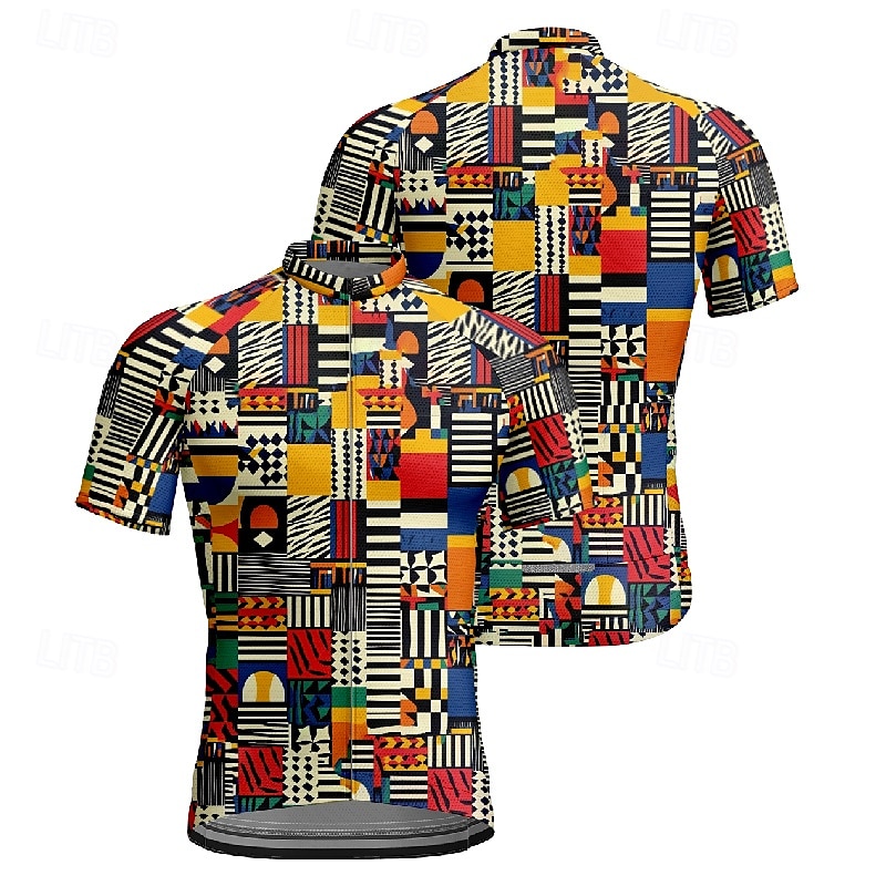 Homme Maillot Velo Cyclisme Manche Courte Cyclisme Tee-shirt Maillot avec 3 poches arrière VTT Vélo tout terrain Respirable Séchage rapide Conception anatomique Mèche Rouge vin Rouge Bleu Bloc de de 2025 ? $28.99 –P8