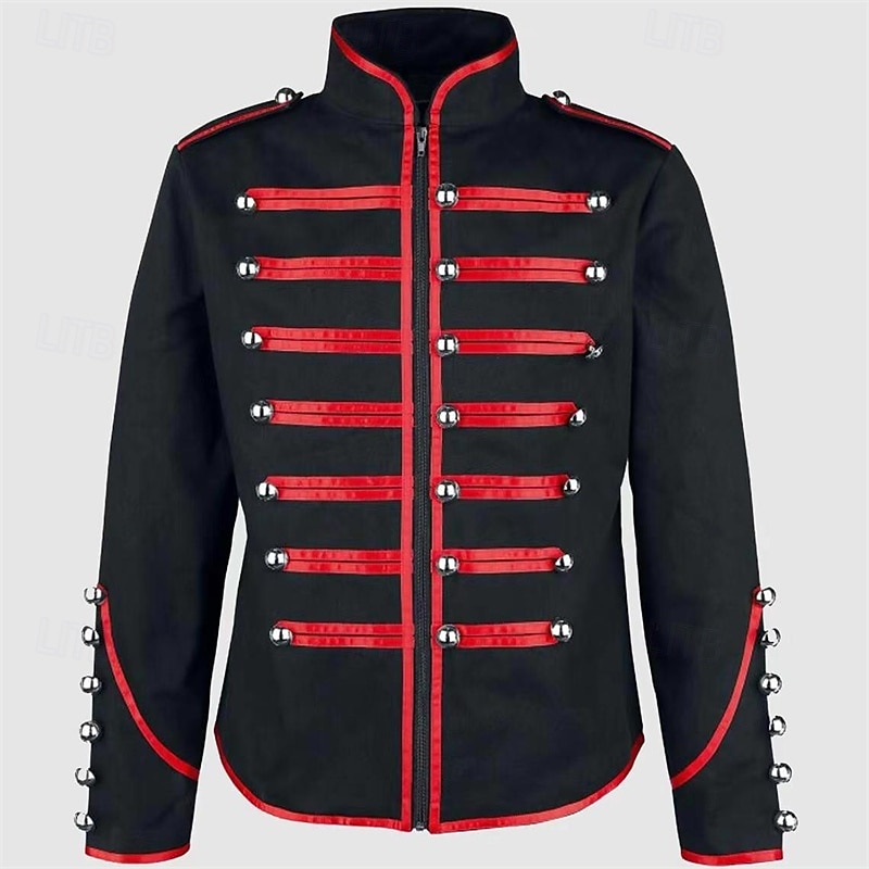 Retro Vintage Rococo Coat Masquerade Circus Jacket Prince Aristocrat Sequins Men's Carnival Masquerade Event / Party Adults' Coat Spring Fall & Winter 2025 - $44.99 –P8