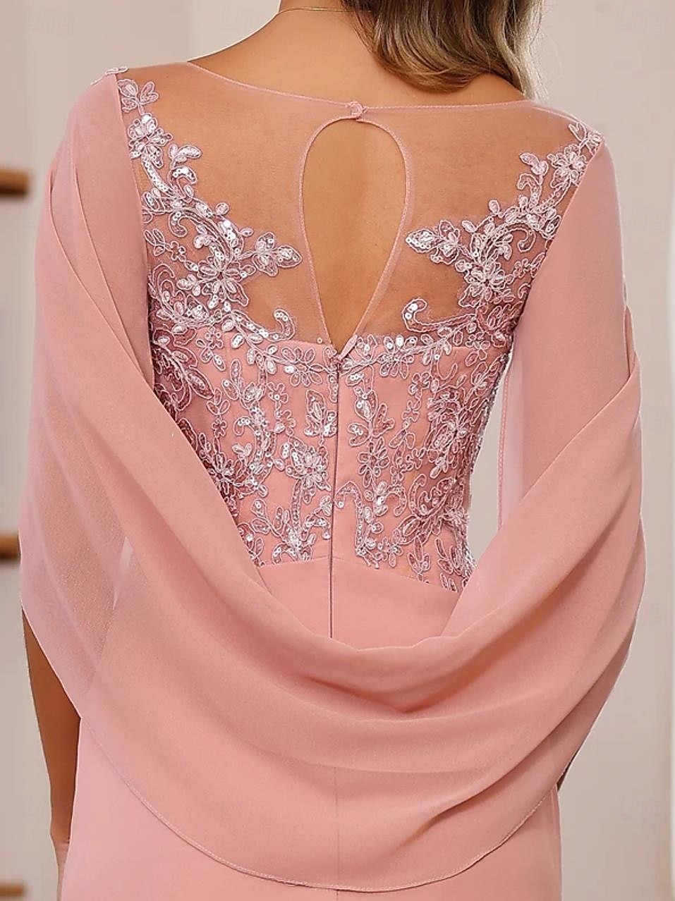 Mermaid / Trumpet Beach Wedding Evening Gown Cut Out Dress Wedding Floor Length Sleeveless One Shoulder The Great Gatsby Sequined with Feather Pearls 2025 - $191.99 –P5