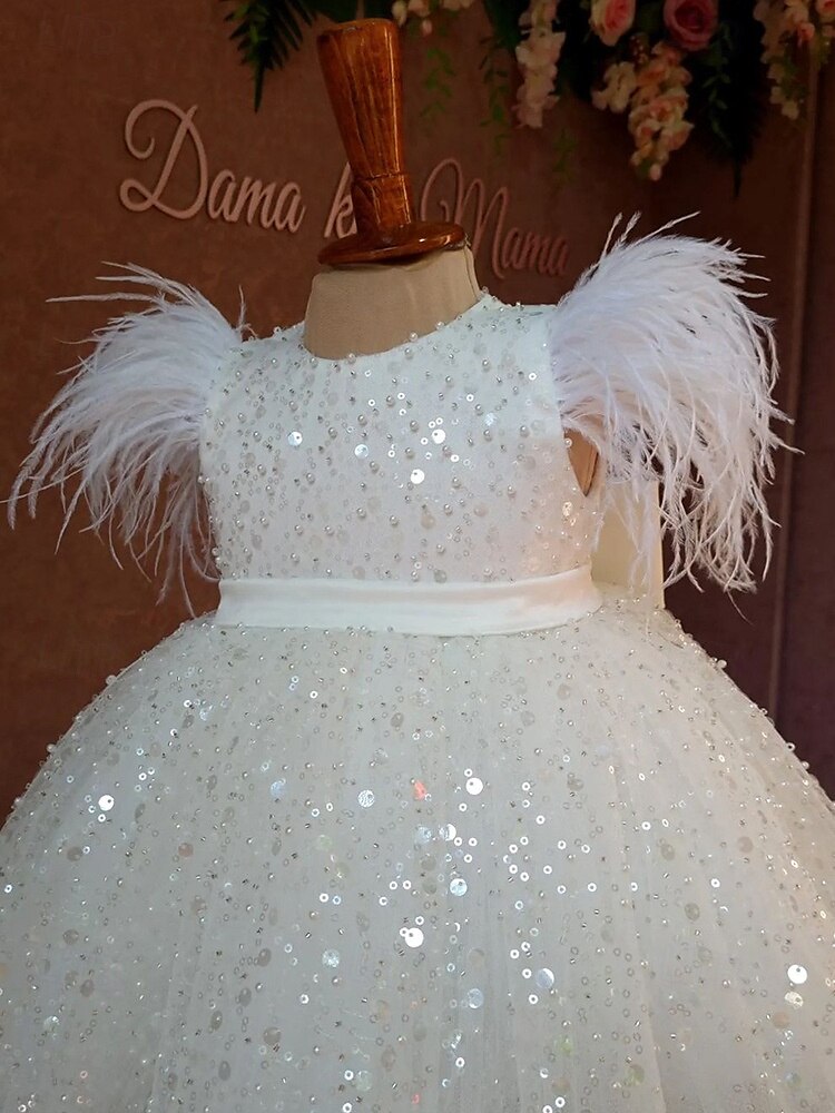 kinderkleidung Mädchen Party Kleid Feste Farbe Ärmellos Leistung Gitter Prinzessin Süß Gitter Mitte der Wade Etuikleid Tüll-Kleid Sommer Frühling Herbst Kinder Weiß Marineblau 2025 - $88.99 –P2