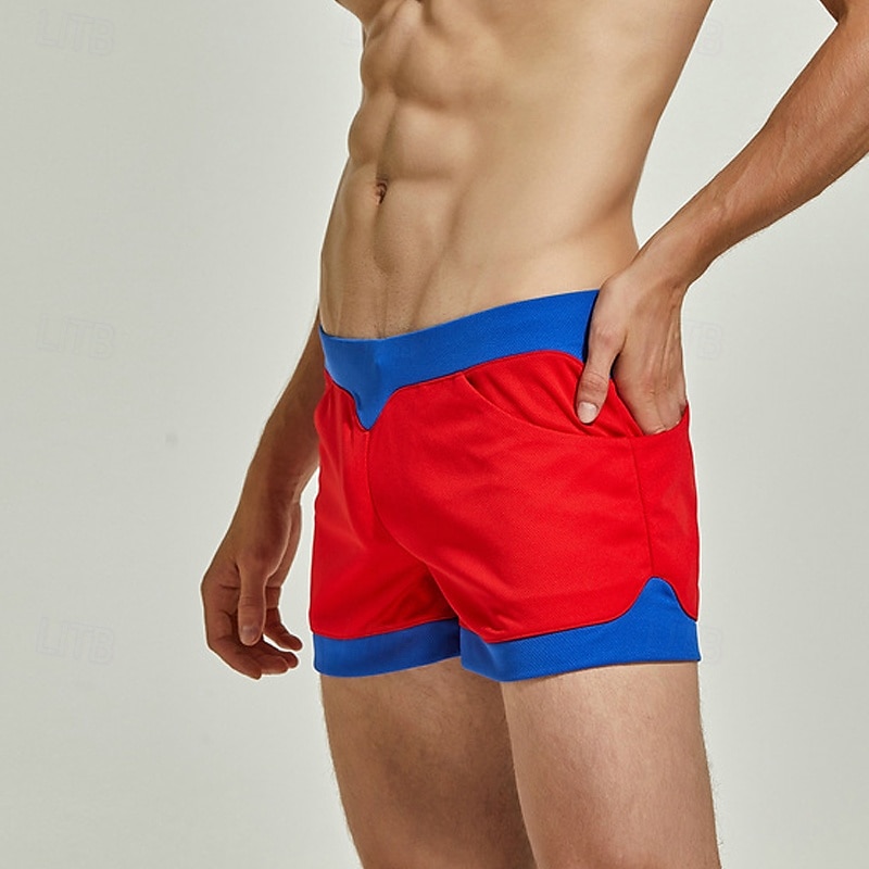 Herren 1 pc Unterwäsche Boxer Boxer-Shorts Patchwork Polyester Atmungsaktiv Weich Komfortabel Farbblock Mittlere Hüfthöhe Schwarz Weiß 2025 - $18.99 –P17