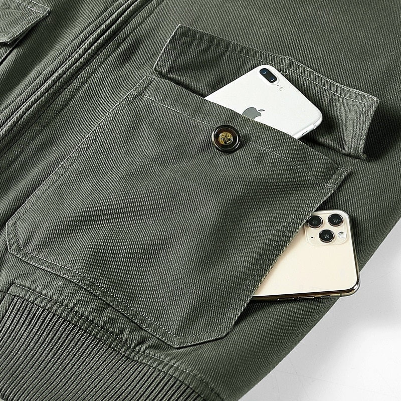 Hombre Chaqueta para senderismo Chaqueta de lana Algodón Invierno Al aire libre Mantiene abrigado Forro Polar Resistente al Viento Resistente al Agua Chaqueta cortavientos Viaje Negro Verde Caqui 2025 - $75.99 –P3