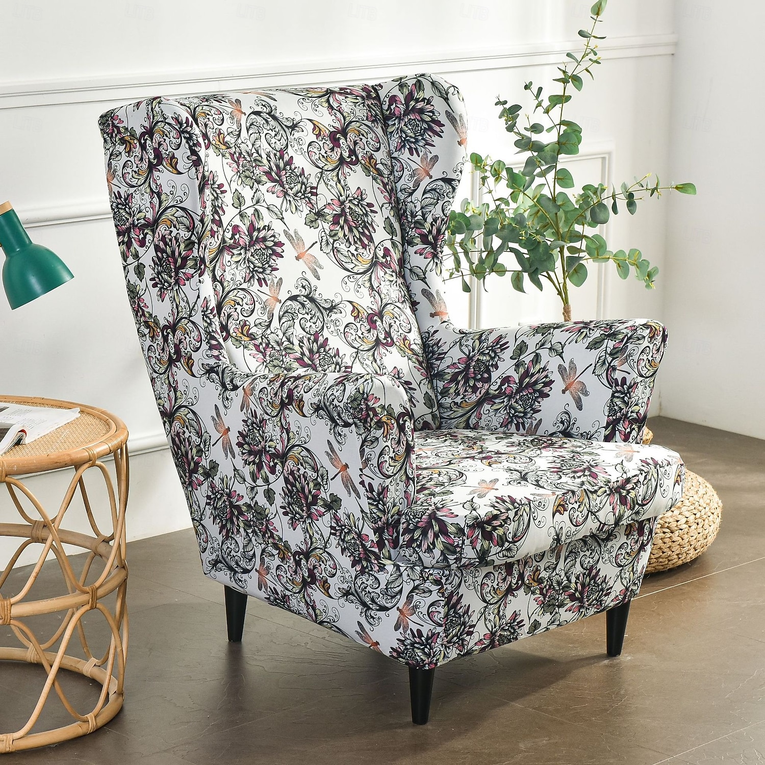 capa elástica para cadeira com encosto alto estampado capa para poltrona capa durável e elástica com design de estampa estilosa perfeita para proteger e refrescar sua cadeira com encosto alto ideal de 2025 por $18.99 –P17