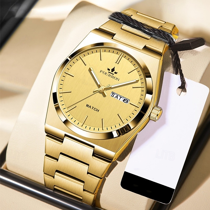 New Fashion Trend Mineral Reinforced Glass Lens Waterproof Night Light Calendar Sunday Display Business Leisure Sports Handsome And Stylish Men'S Watch 2025 - $25.99 –P4