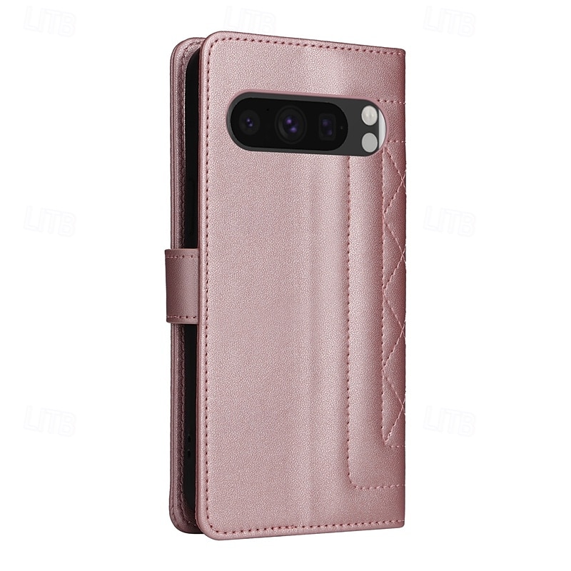 2025年 電話 ケース 用途 ピクセル9プロ Pixel 8 Pro Pixel 8 ピクセル9 Pixel 7 Pro フリップカバー スタンド付き リストストラップ付き カード挿入口 レトロ風 TPU PUレザー コレクション – $15.99 –P8