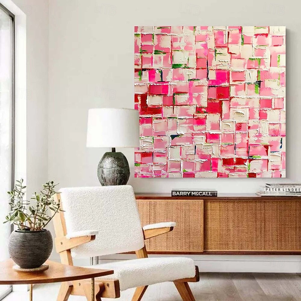 großes handgemaltes buntes abstraktes Kunstgemälde handgemachtes graues minimalistisches abstraktes Gemälde nordisches abstraktes Gemälde für Wohnzimmer abstraktes buntes rotes Gemälde Boho abstraktes 2025 - $116.99 –P2