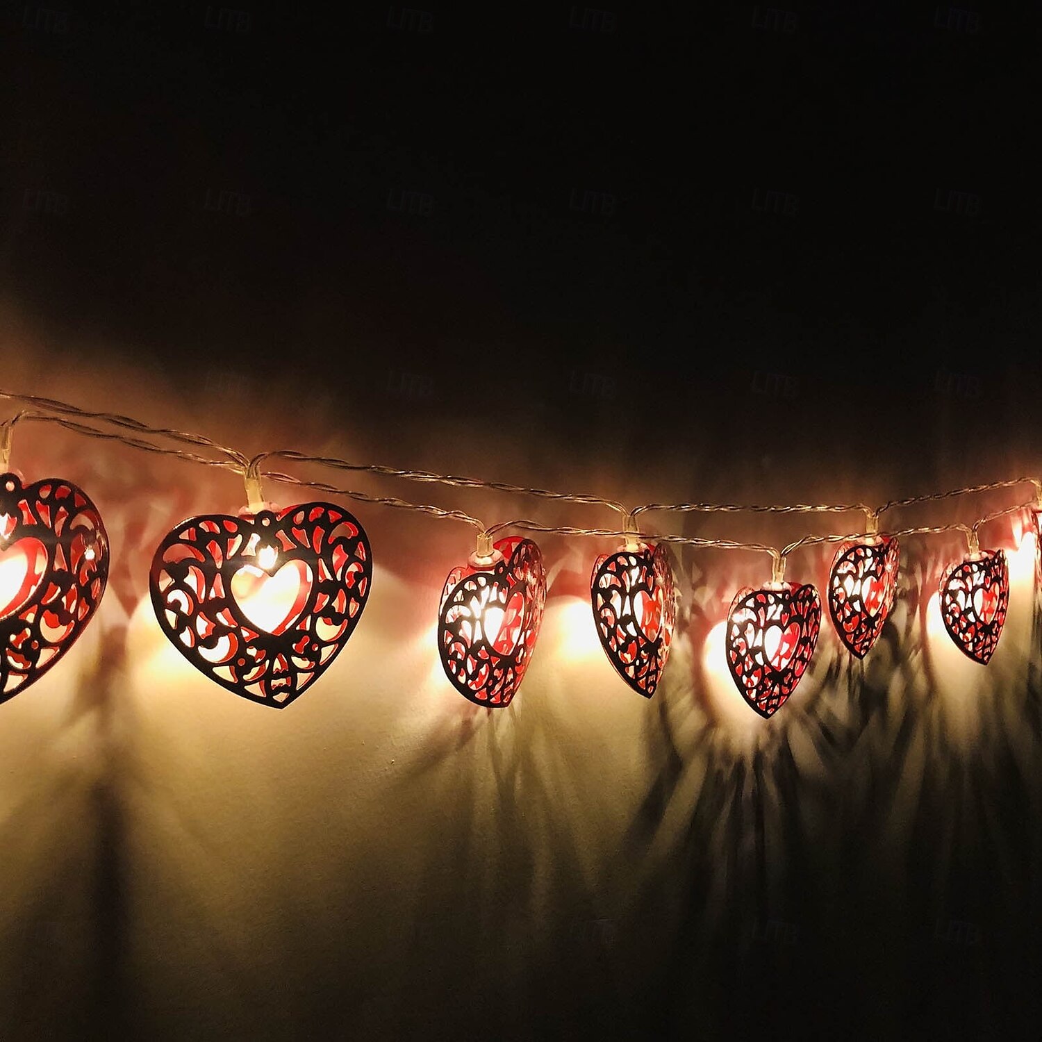 1pc Valentine's Day Love String Lights 1.65M-10Leds/3M-20Leds Battery Box USB Power Supply Valentine's Day Mother's Day Christmas New Year Indoor Atmosphere Decoration Light String 2025 - $9.49 –P5
